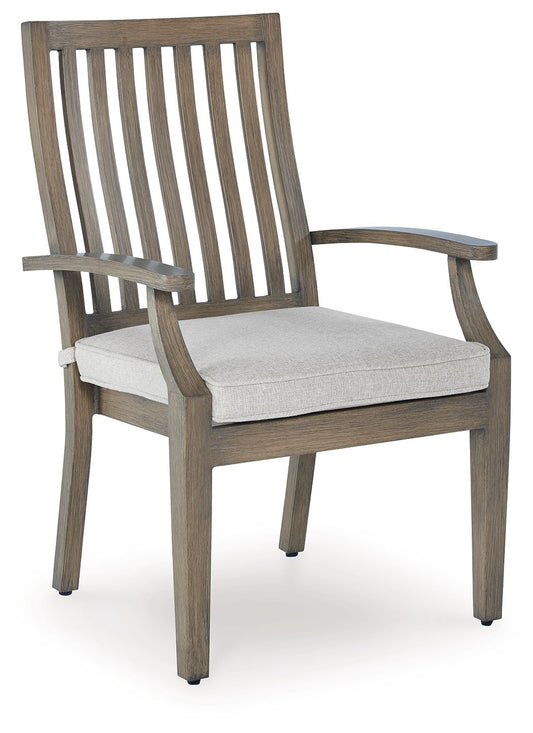 Rainier Ranch - Arm Chair With Cushion (Set of 2) - Brown / Beige