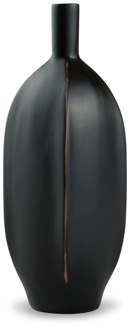 Rhaveney - Vase (Set of 3) - Small - Black