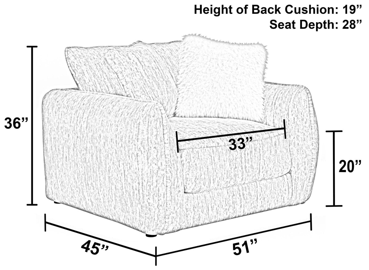 Bucktown - Chair & 1/2 - Parchment