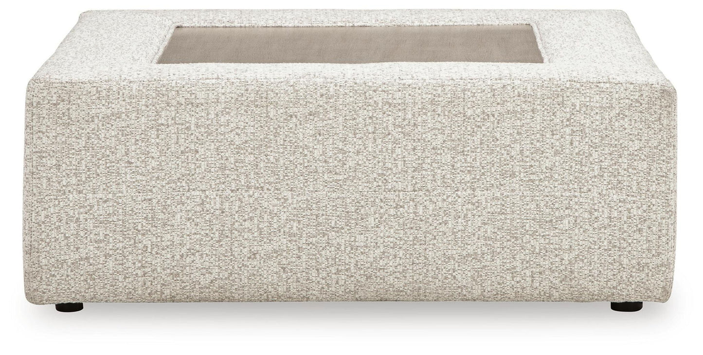 Ashbourne Estate - Oversized Accent Ottoman - Snowstone