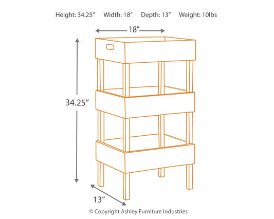 Yulton - Storage Shelf - Antique White