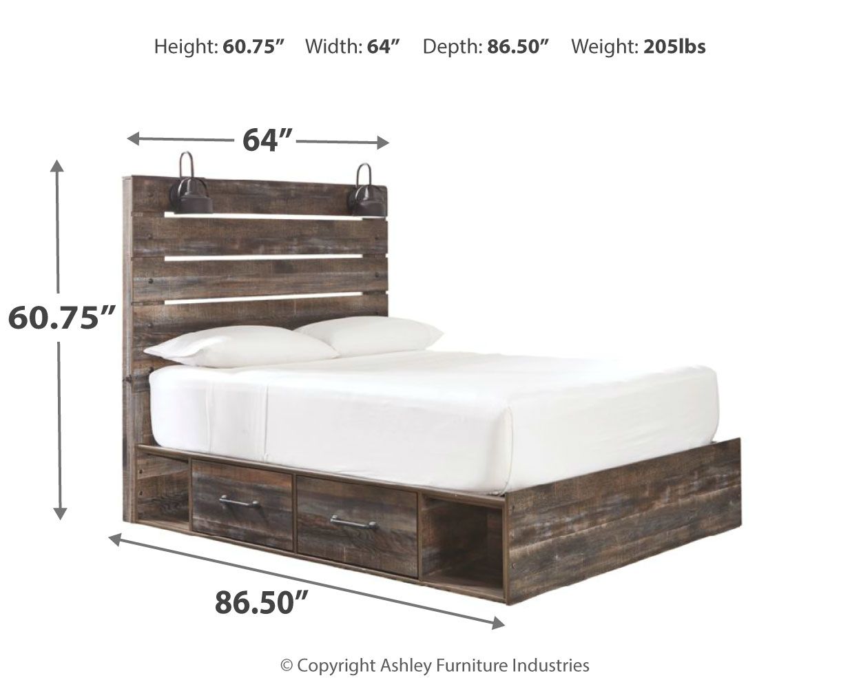 Drystan - Panel Bed