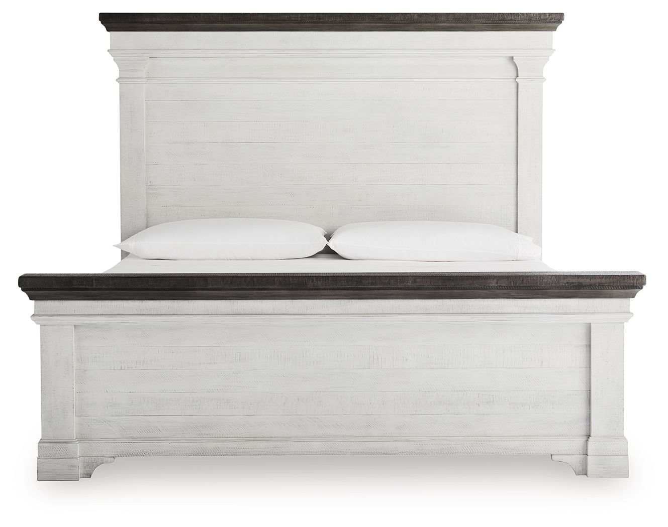 Havalance - Queen Panel Storage Bed - White / Gray