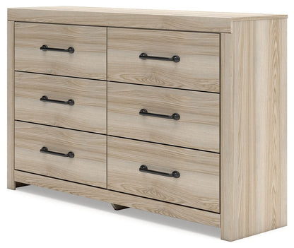 Senbry - Six Drawer Dresser - Tan