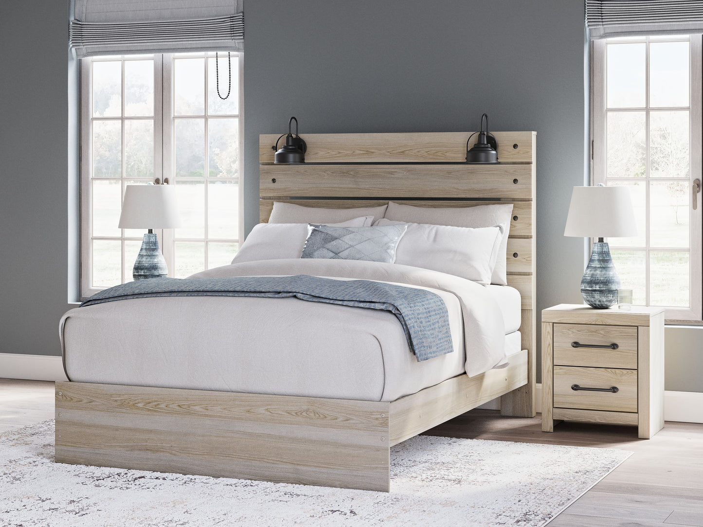 Senbry - Queen Panel Bed - Tan