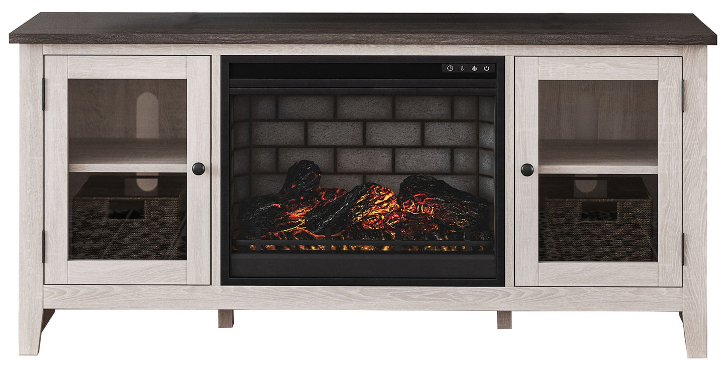 Dorrinson - TV Stand With Fireplace Insert