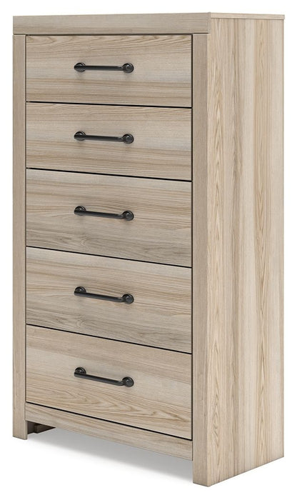 Senbry - Five Drawer Chest - Tan