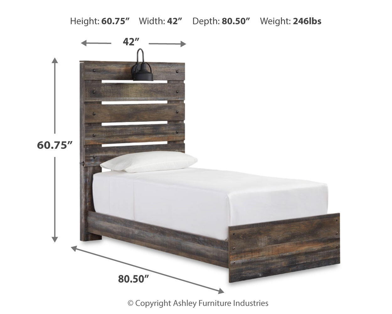 Drystan - Panel Bed