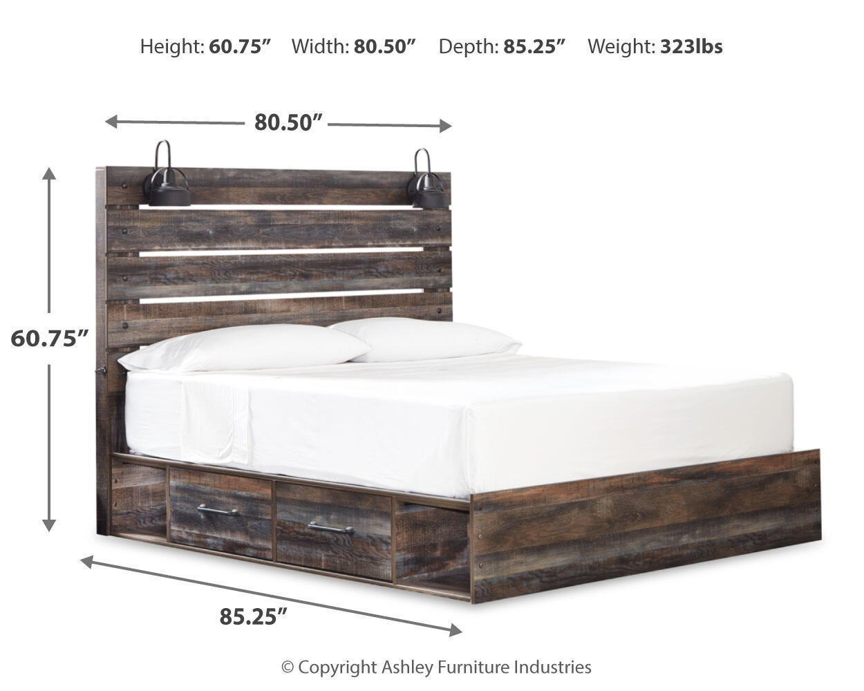 Drystan - Panel Bed