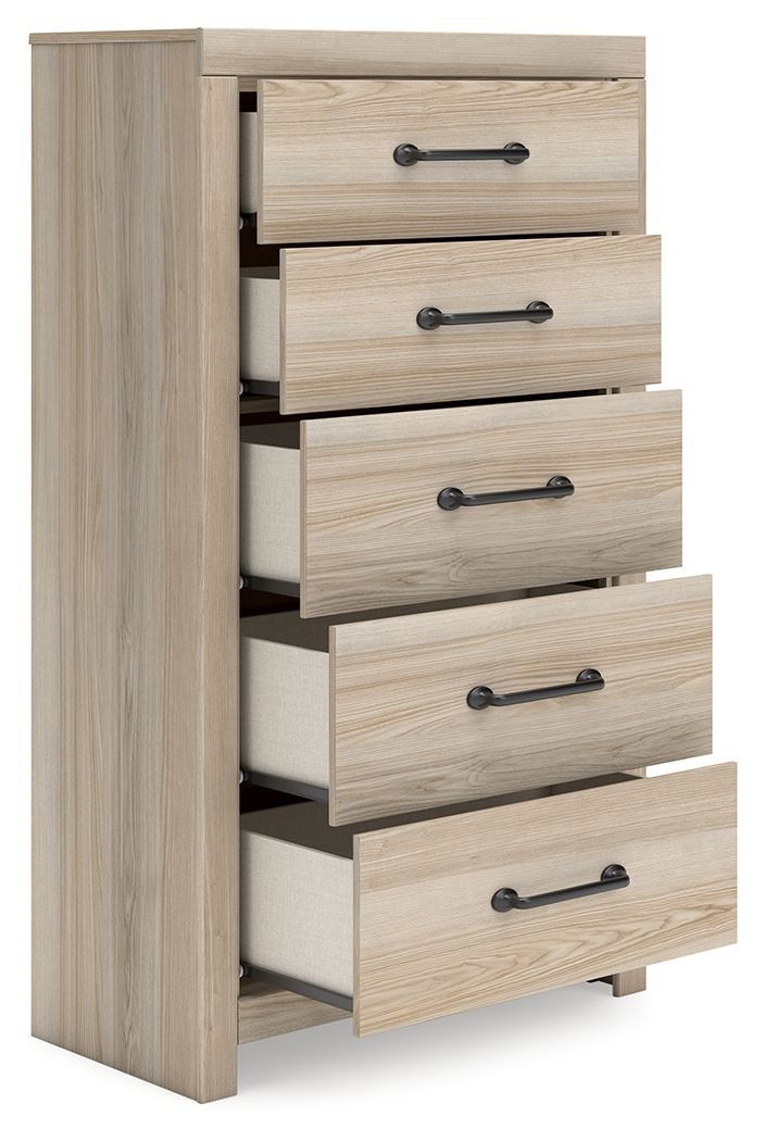 Senbry - Five Drawer Chest - Tan