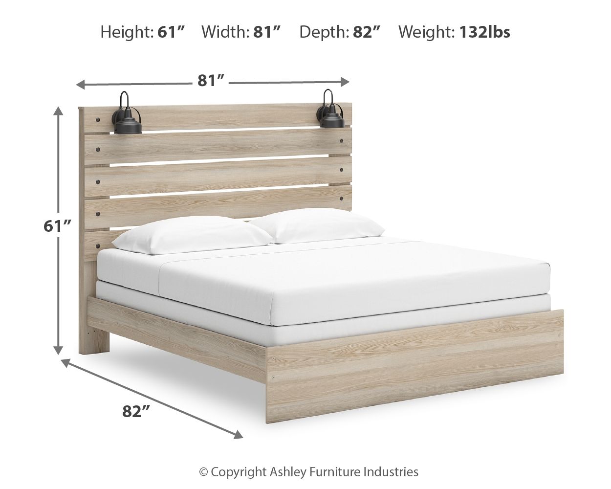 Senbry - King Panel Bed - Tan
