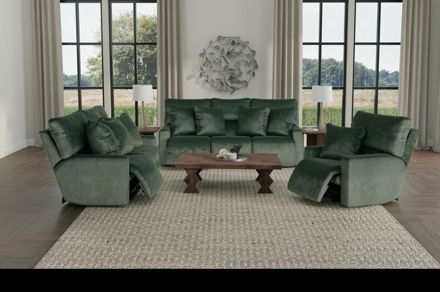Rayton - Power Reclining Sofa With Zero Gravity - Pine