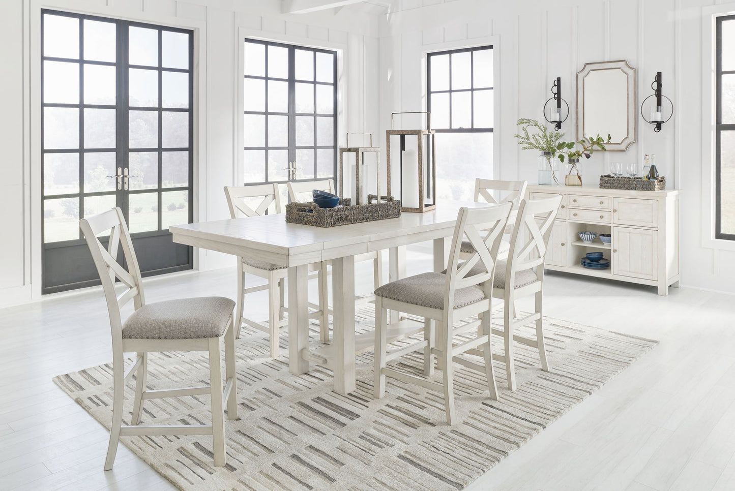 Robbinsdale - Upholstered Barstool (Set of 2) - Antique White