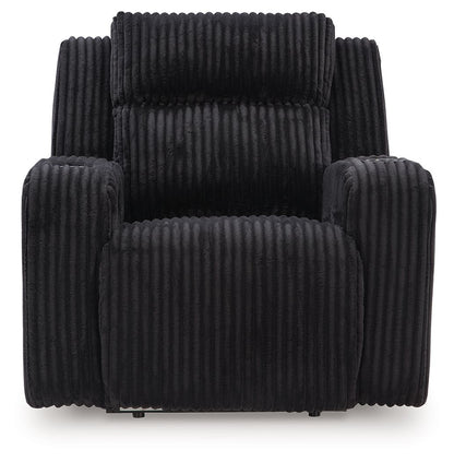 Forest Lake - Power Recliner With Adj Headrest - Black