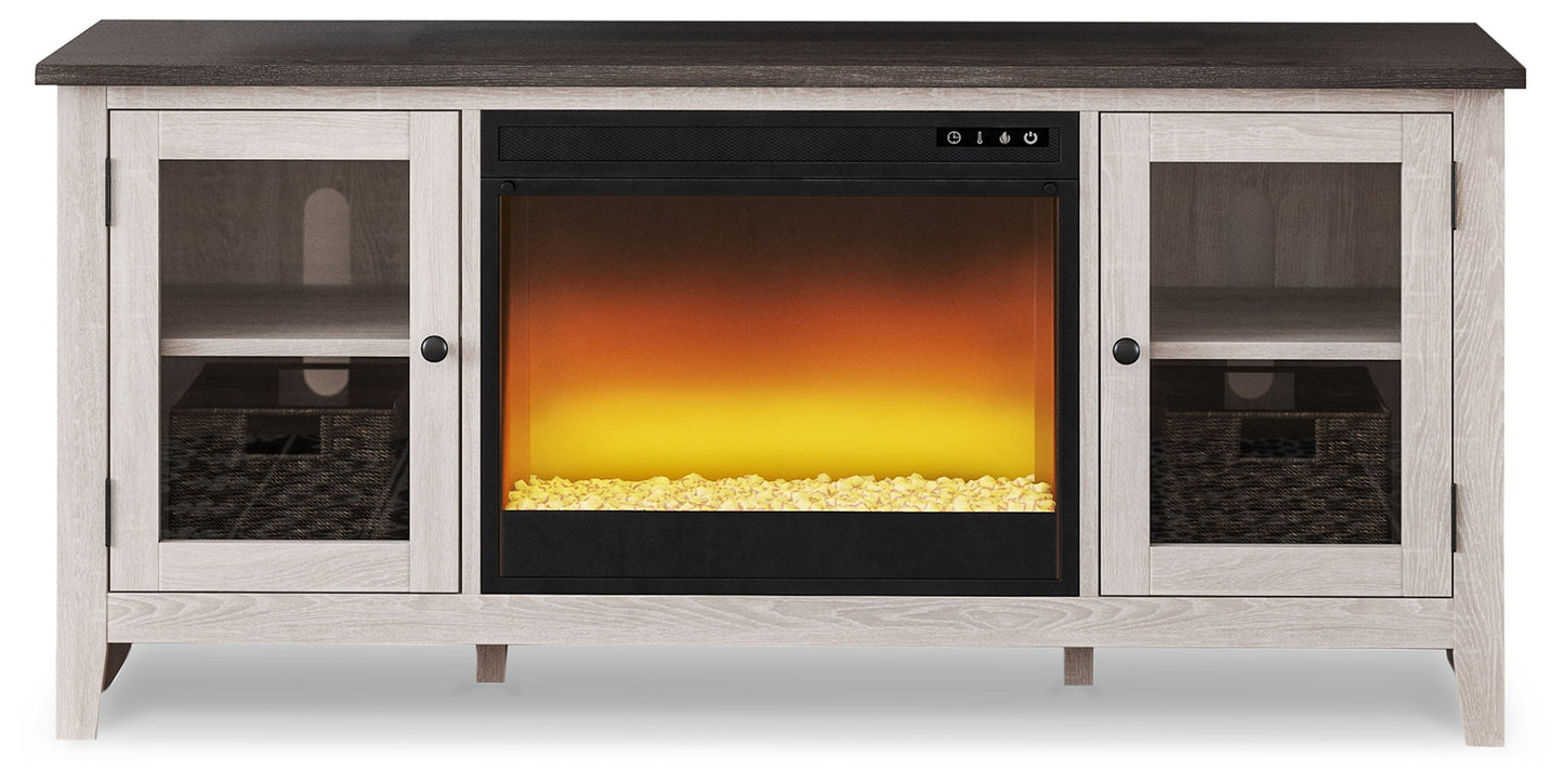 Dorrinson - TV Stand With Fireplace Insert