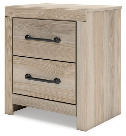 Senbry - Two Drawer Night Stand - Tan