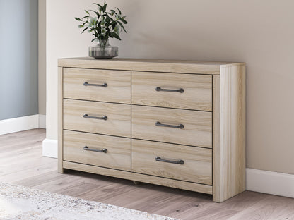Senbry - Six Drawer Dresser - Tan
