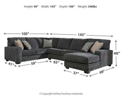 Tracling - 3 Piece Sectional