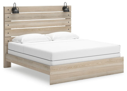 Senbry - King Panel Bed - Tan