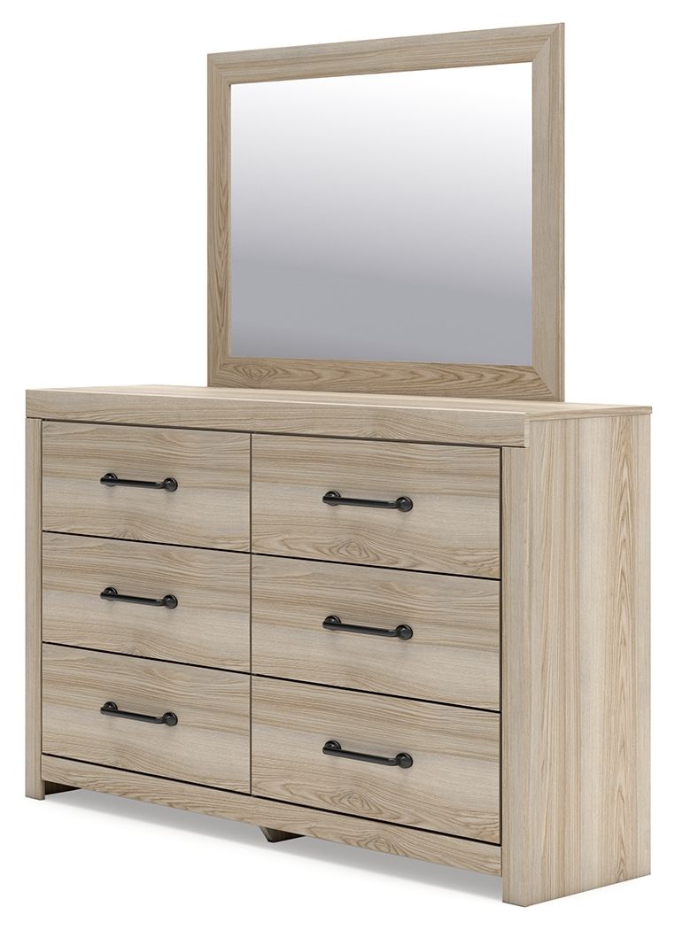 Senbry - Dresser And Mirror - Tan
