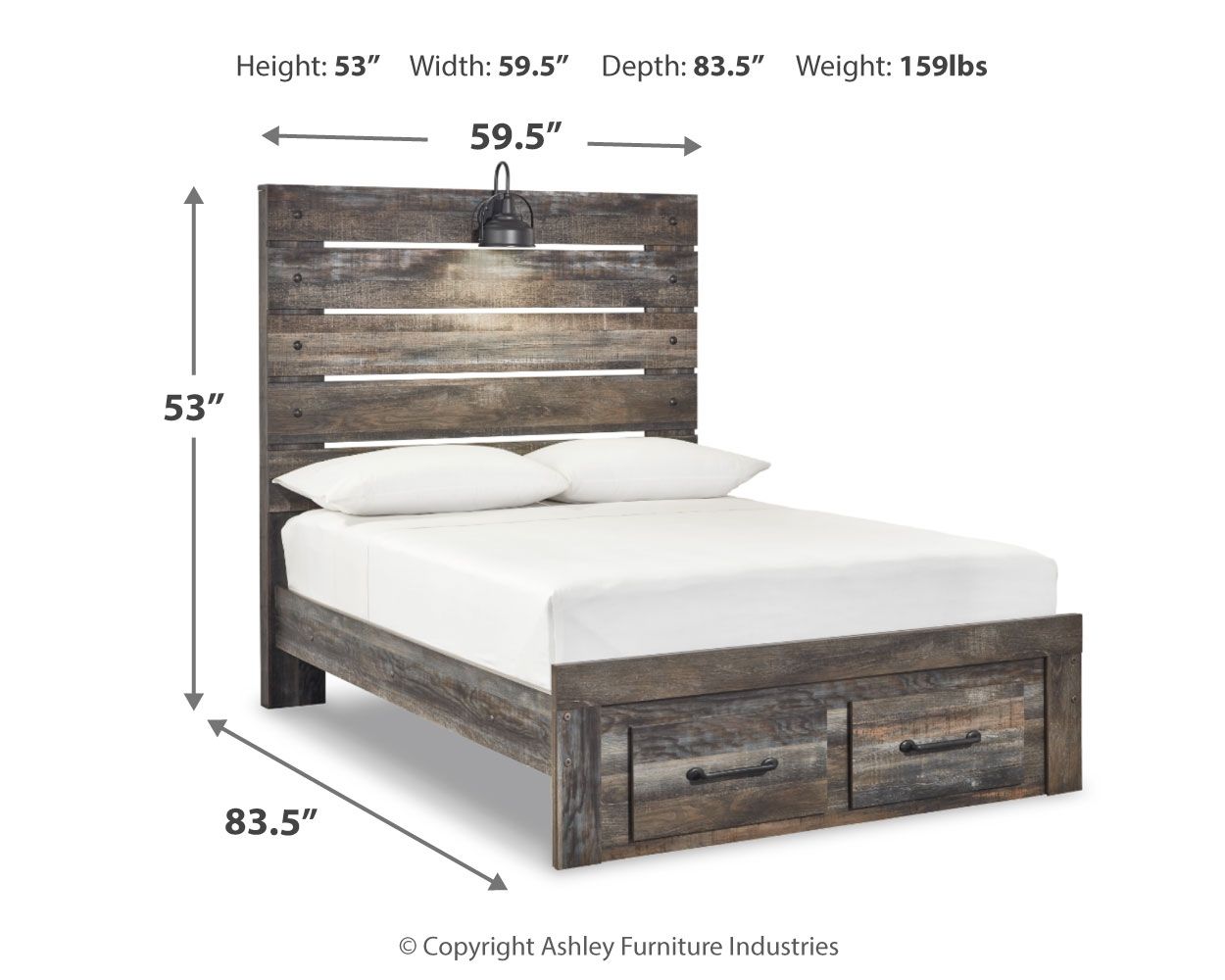 Drystan - Panel Bed