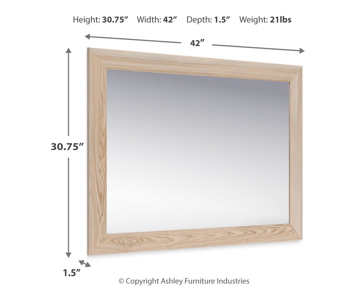 Senbry - Bedroom Mirror - Tan