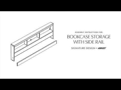 Oliah - Bookcase Storage Bed